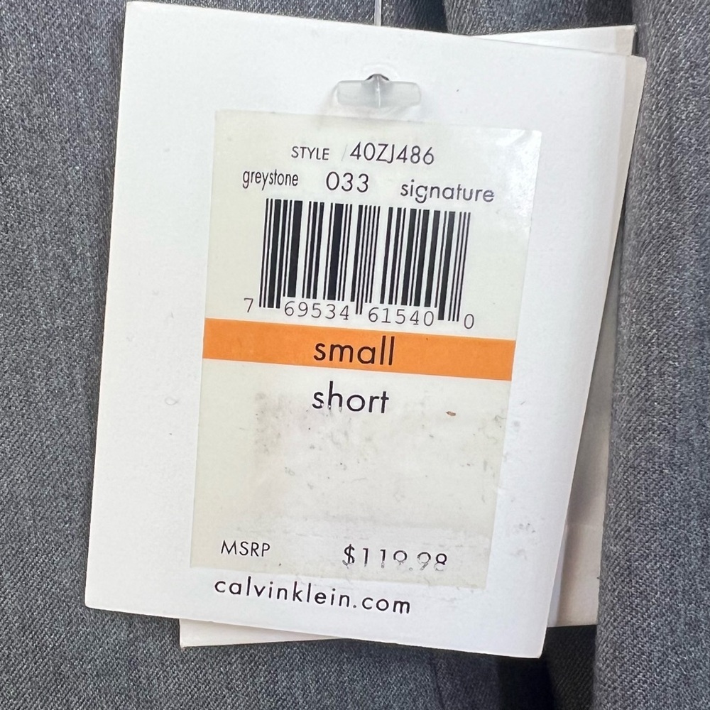 Calvin Klein Men's Charcoal Gray Two-Button Blazer - Picture 5 of 5